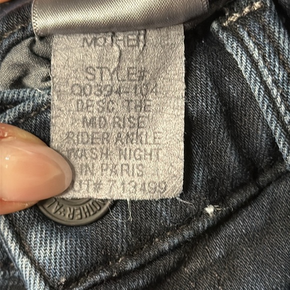 MOTHER The Mid Rise Rider Ankle Jeans | Night in Paris Wash | Size 26 - Picture 10 of 11